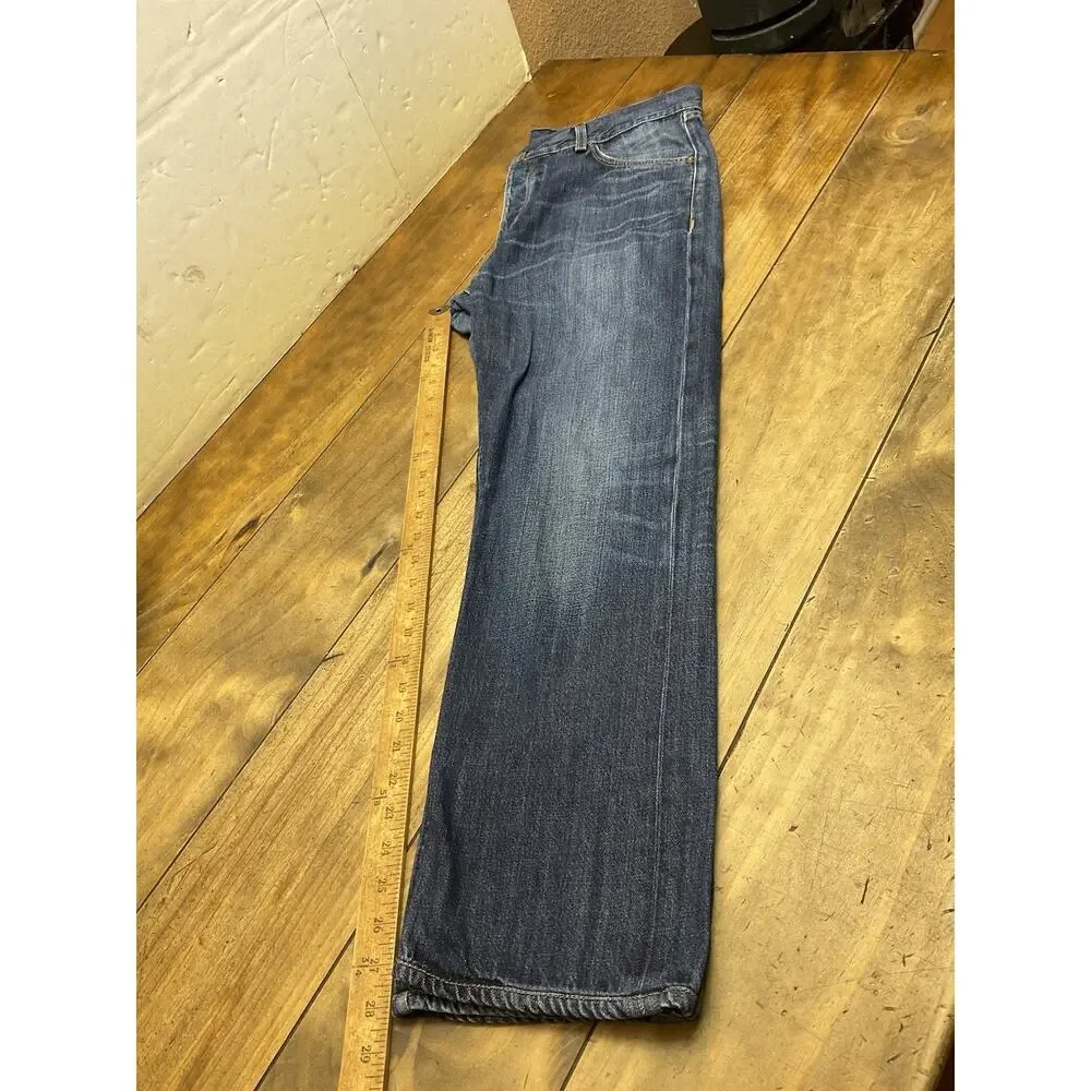 Rag & Bone RB15X Mens Jeans Size 34 Cotton Blue Slim Straight Tailored Workwear